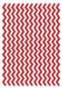 Printed Wafer Paper - Chevron Red
